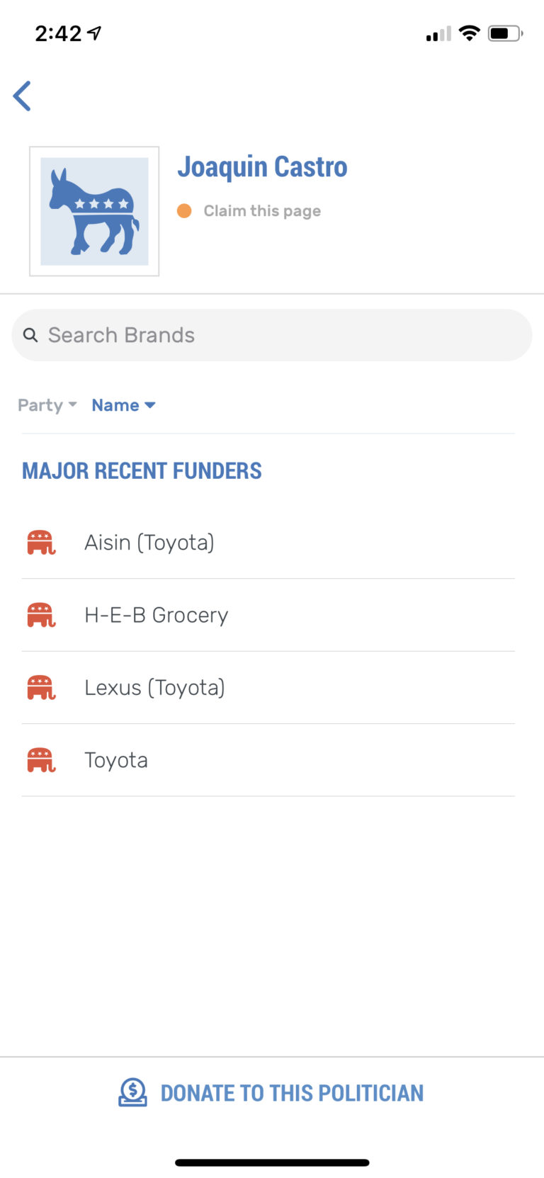 A lot of Companies Give To Donald Trump, But What About To Joaquin